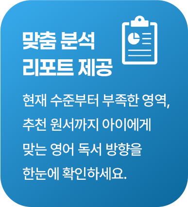 맞춤 분석 리포트 제공 설명